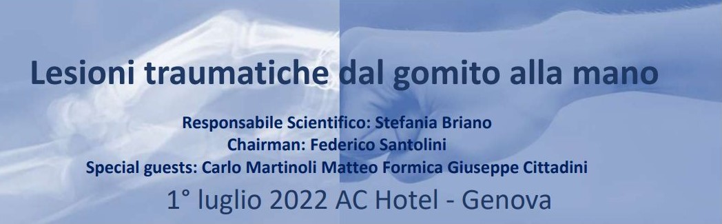 Lesioni traumatiche dal gomito alla mano